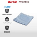 AZKO Proclean Set 2 Pcs Kain Lap Kaca Microfiber - Biru