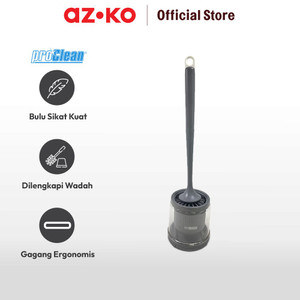 AZKO Proclean Sikat Toilet Tpr - Putih/Abu-Abu