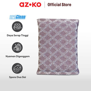 AZKO Proclean Set 2 Pcs Spons Scrubber Bamboo