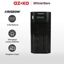 AZKO Krisbow Charger Baterai Universal 6 Slot Ctc Aa/Aaa/9V/C/D - Hitam