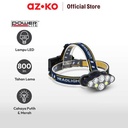 AZKO Powerlite Senter Kepala 800Lm 2X18650 1500Mah