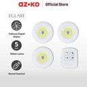 AZKO Eglare Set 3 Pcs Lampu Tidur Pac Dengan Remot