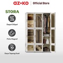 AZKO Stora Lemari Pakaian Lipat 9 Pintu