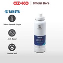 AZKO Takeya 1.2 ltr Botol Vacuum Flask Stainless - Putih Arctic