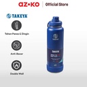 AZKO Takeya 1.2 ltr Botol Vacuum Flask Stainless - Biru Midnight