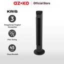 AZKO Kris Kipas Angin Berdiri Pedestal - Hitam