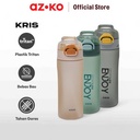 AZKO Kris Enjoy Botol Minum Tritan Matte Water Drinking Bottle Botol Air Bpa Free Wadah Minuman Perlengkapan Minum Drinkware - Abu-abu