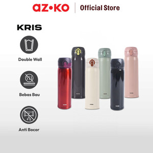AZKO Kris Furo Botol Vacuum Flask Tumbler Termos Minuman Tempat Air Minum Panas Dingin Water Bottle Food Grade Perlengkapan Minum - Gunmetal