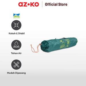 AZKO Mountain Inn Tenda Dome Basic 3 Orang Tunnel Tent Tenda Kemping Perlengkapan Kemah Outdoor Camping Essentials - 2 Orang