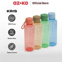 AZKO Kris Nako Botol Minum Water Drinking Bottle Botol Air Bpa Free Wadah Minuman Perlengkapan Minum Drinkware - Biru