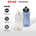 AZKO Kris 3.8 ltr Ranger Botol Minum - Abu-Abu Water Drinking Bottle Botol Air Bpa Free Wadah Minuman Perlengkapan Minum Drinkware - Abu-abu