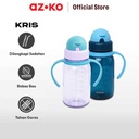 AZKO Kris Botol Minum Anak Flipstraw Dengan Handle Water Drinking Bottle Tempat Minum Anak-Anak Bpa Free Perlengkapan Minum Kids Tumbler - Ungu