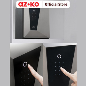 AZKO Krisbow Sync Smart Brankas Besi Layar Sentuh Fdb-45 Steel Safe Touch Screen Lemari Brangkas Pintar Safety Box Tempat Simpan Barang Berharga Brankas Digital Keamanan Rumah