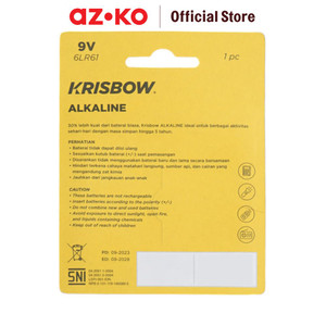 AZKO Krisbow Baterai Alkaline 9V 6Lr61