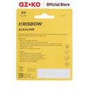 AZKO Krisbow Baterai Alkaline 9V 6Lr61