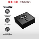 AZKO Krisbow 35X14.5X40 cm Brankas Hotel Top Open 1.5/4 Mm - Hitam