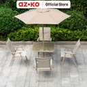 AZKO Soleil Sunny Set Kursi Dan Meja Teras Dengan Payung