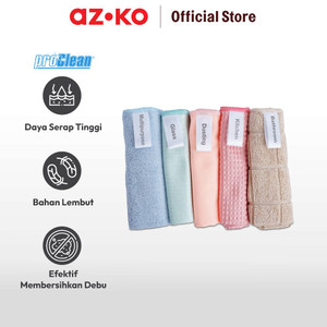 AZKO Proclean Set 5 Pcs Kain Lap Dapur Microfiber