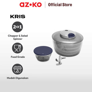 AZKO Kris Set 2 Pcs Pull Chopper & Salad Spinner