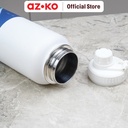 AZKO Takeya 1.2 ltr Botol Vacuum Flask Stainless - Putih Arctic