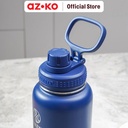 AZKO Takeya 1.2 ltr Botol Vacuum Flask Stainless - Biru Midnight