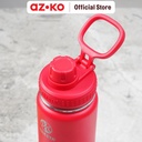 AZKO Takeya 700 ml Botol Vacuum Flask Stainless - Merah Watermelon
