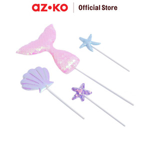 AZKO Ataru Set 4 Pcs Topper Kue Mermaid