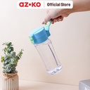 AZKO Kris Botol Minum Tutup Pop Up Water Drinking Bottle Botol Air Bpa Free Wadah Minuman Perlengkapan Minum Drinkware - Biru Muda
