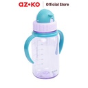 AZKO Kris Botol Minum Anak Flipstraw Dengan Handle Water Drinking Bottle Tempat Minum Anak-Anak Bpa Free Perlengkapan Minum Kids Tumbler - Ungu