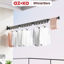 AZKO Stora 126 Cm Gantungan Baju Dinding Lipat