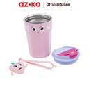 AZKO Ataru 420 ml Mug Vacuum Flask - Pink/Ungu tempat air minum panas dingin wadah minuman vakum flask perlengkapan minum