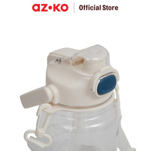 AZKO Ataru 1.2 ltr Botol Minum Tritan - Putih water drinking bottle botol air bpa free wadah minuman perlengkapan minum drinkware