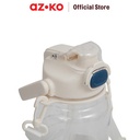 AZKO Ataru 1.2 ltr Botol Minum Tritan - Putih water drinking bottle botol air bpa free wadah minuman perlengkapan minum drinkware