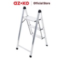 AZKO Fixsteps Tangga Lipat Aluminium 3 Steps - Silver multifunction household ladder peralatan rumah tangga buka tutup foldable ladder