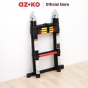 AZKO Fixsteps 3.8 mtr Tangga Teleskopik Soft Close 2X5 Step - Hitam telescopic ladder multifunction household ladder peralatan rumah