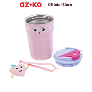 AZKO Ataru 420 ml Mug Vacuum Flask - Pink/Ungu tempat air minum panas dingin wadah minuman vakum flask perlengkapan minum