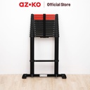 AZKO Fixsteps 5.1 mtr Tangga Teleskopik Soft Close 13 Step - Hitam telescopic ladder multifunction household ladder peralatan rumah