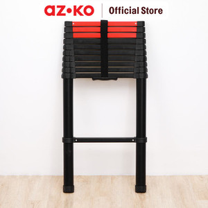 AZKO Fixsteps 3.8 mtr Tangga Teleskopik Soft Close 11 Step - Hitam telescopic ladder multifunction household ladder peralatan rumah