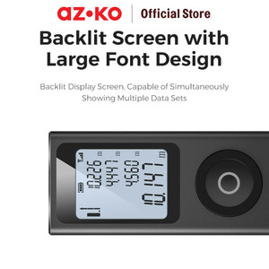 AZKO Maxbuilt 30 mtr Alat Pengukur Jarak Laser Digital Mini - Hitam alat pengukur jarak peralatan ukur perkakas home improvement