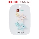 AZKO Ataru Set 2 Pcs Jepit Rambut Star Outline Gem - Pink/Biru hair clip aksesoris jepitan cewek penjepit hiasan rambut wanita aksesori kepala