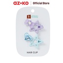 AZKO Ataru Set 2 Pcs Jepit Rambut Star Outline Gem - Biru/Ungu hair clip aksesoris jepitan cewek penjepit hiasan rambut wanita aksesori kepala