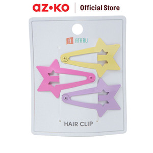 AZKO Ataru Set 3 Pcs Jepit Rambut Star Falling Summer - Cokelat hair clip aksesoris jepitan cewek penjepit hiasan rambut wanita aksesori kepala