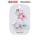AZKO Ataru Set 2 Pcs Jepit Rambut Star Combination - Pink hair clip aksesoris jepitan cewek penjepit hiasan rambut wanita aksesori kepala