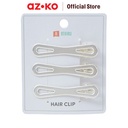AZKO Ataru Set 3 Pcs Jepit Rambut Ribbon - Silver hair clip aksesoris jepitan cewek penjepit hiasan rambut wanita aksesori kepala