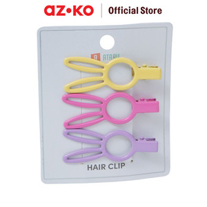 AZKO Ataru Set 3 Pcs Jepit Rambut Bunny Summer Medium hair clip aksesoris jepitan cewek penjepit hiasan rambut wanita aksesori kepala