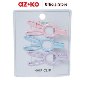 AZKO Ataru Set 3 Pcs Jepit Rambut Bunny Medium Holo 2 hair clip aksesoris jepitan cewek penjepit hiasan rambut wanita aksesori kepala