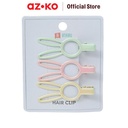 AZKO Ataru Set 3 Pcs Jepit Rambut Bunny Medium Holo hair clip aksesoris jepitan cewek penjepit hiasan rambut wanita aksesori kepala