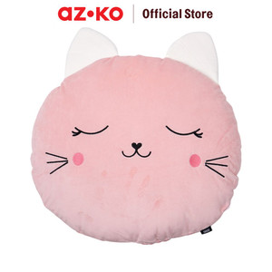 AZKO Ataru Bantal Sofa Cat Round - Pink cushion sofa aesthetic bantal dekorasi sofa bentuk kucing throw pillow couch
