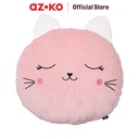 AZKO Ataru Bantal Sofa Cat Round - Pink cushion sofa aesthetic bantal dekorasi sofa bentuk kucing throw pillow couch