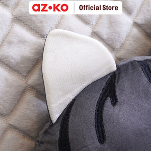 AZKO Ataru Bantal Sofa Cat Round - Abu-Abu cushion sofa aesthetic bantal dekorasi sofa bentuk kucing throw pillow couch